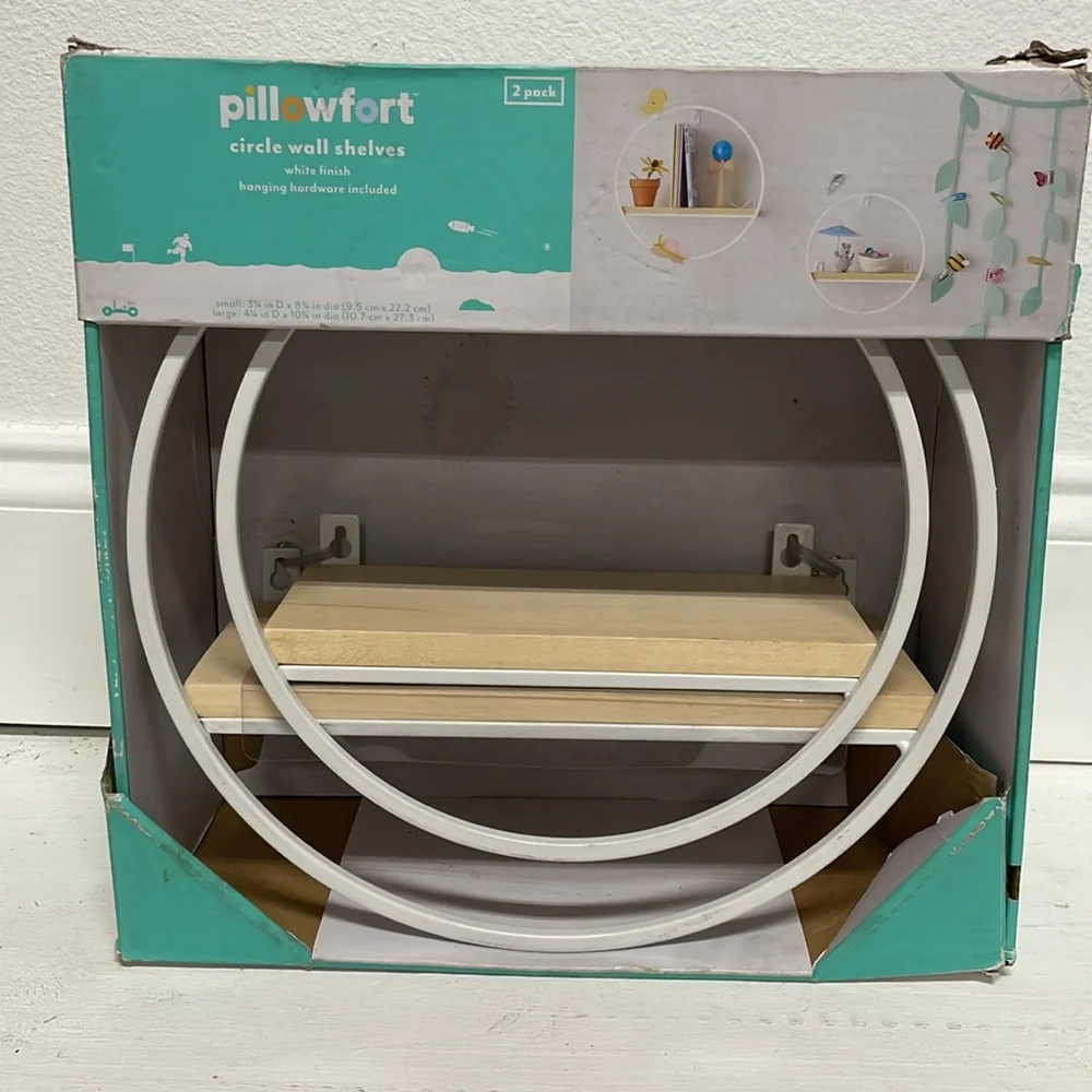 Circle wall shelves
